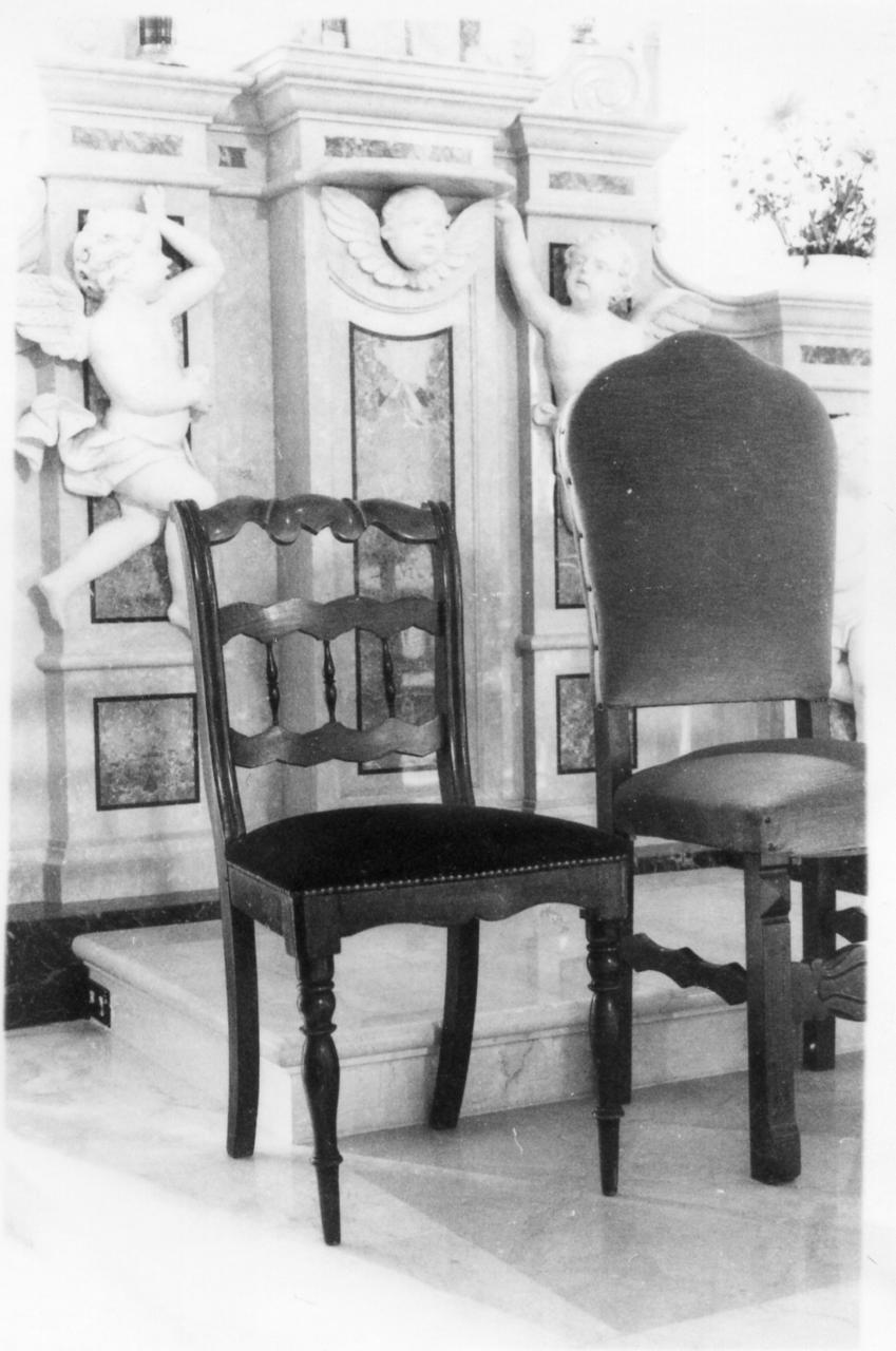 sedia, serie - bottega lombarda (metà sec. XIX)