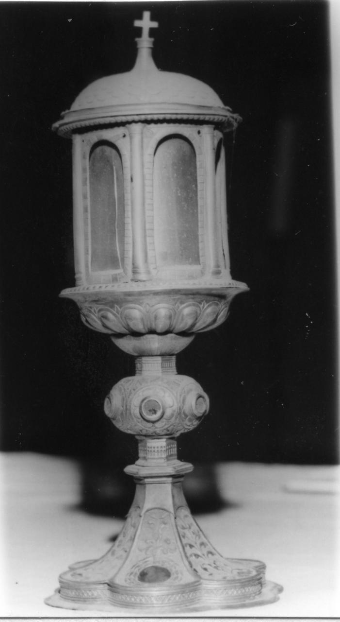 reliquiario architettonico - a torre - bottega reggiana (inizio sec. XVI)