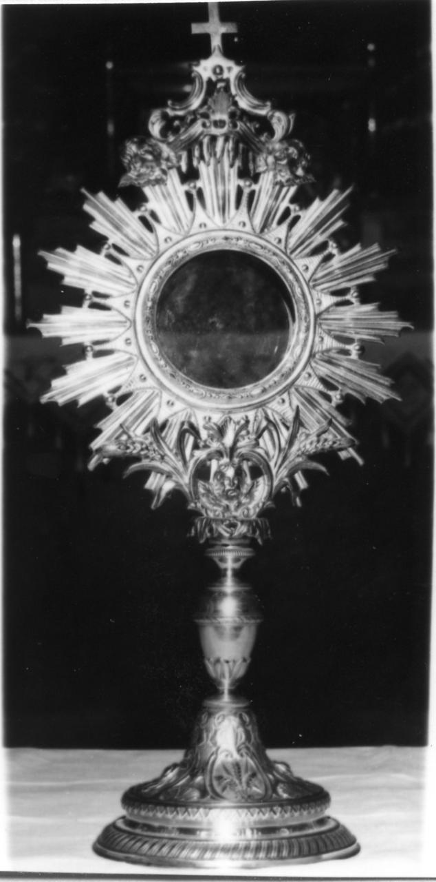 ostensorio - bottega italiana (seconda metà sec. XIX)