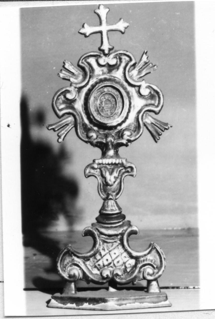 reliquiario - a ostensorio - bottega emiliana (seconda metà sec. XVIII)