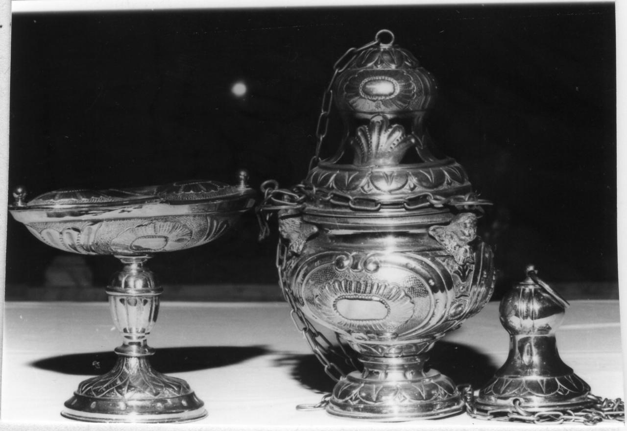 navicella portaincenso - bottega italiana (fine sec. XIX)