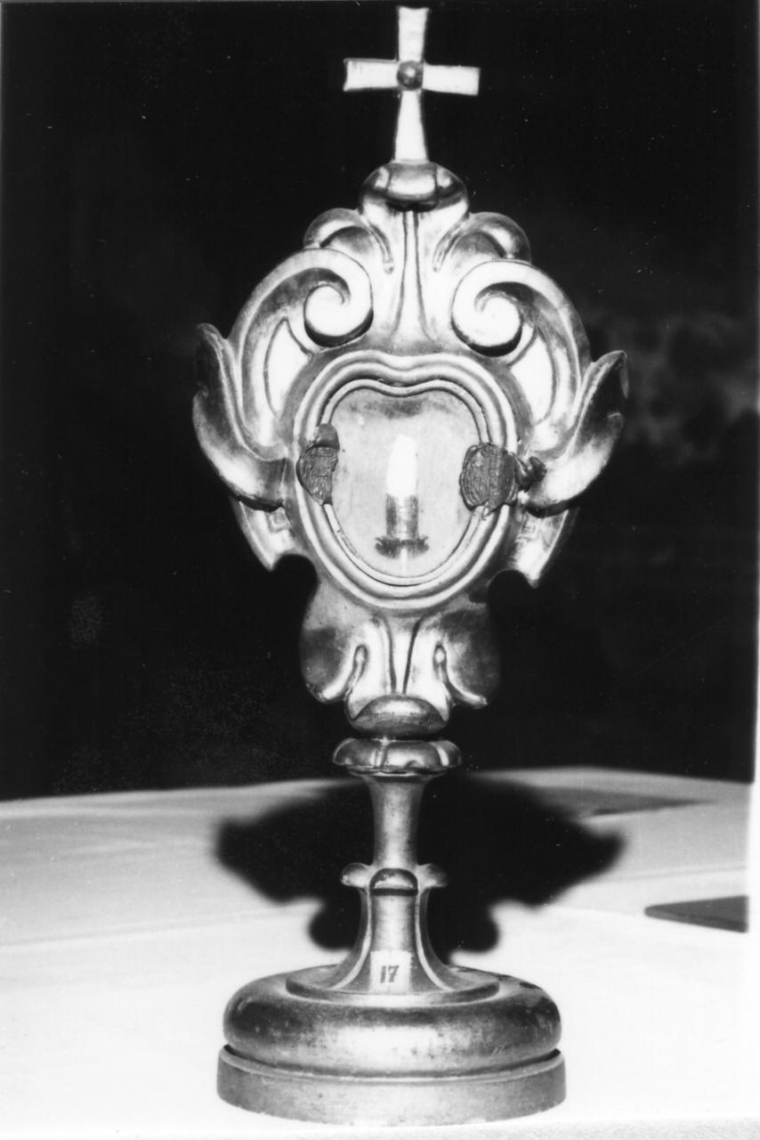 reliquiario - a ostensorio, serie - bottega emiliana (seconda metà sec. XVII)