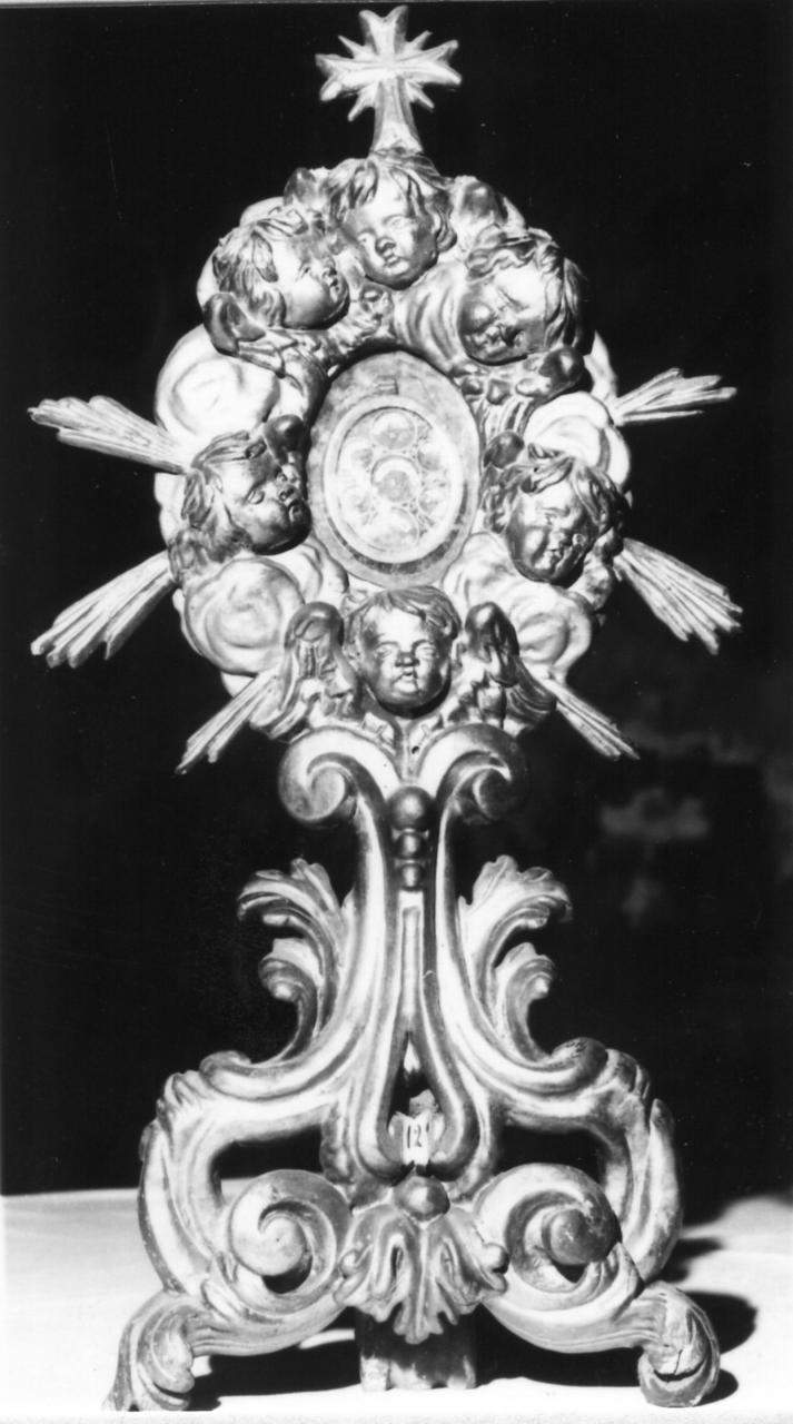 reliquiario - a ostensorio - bottega emiliana (metà sec. XVIII)