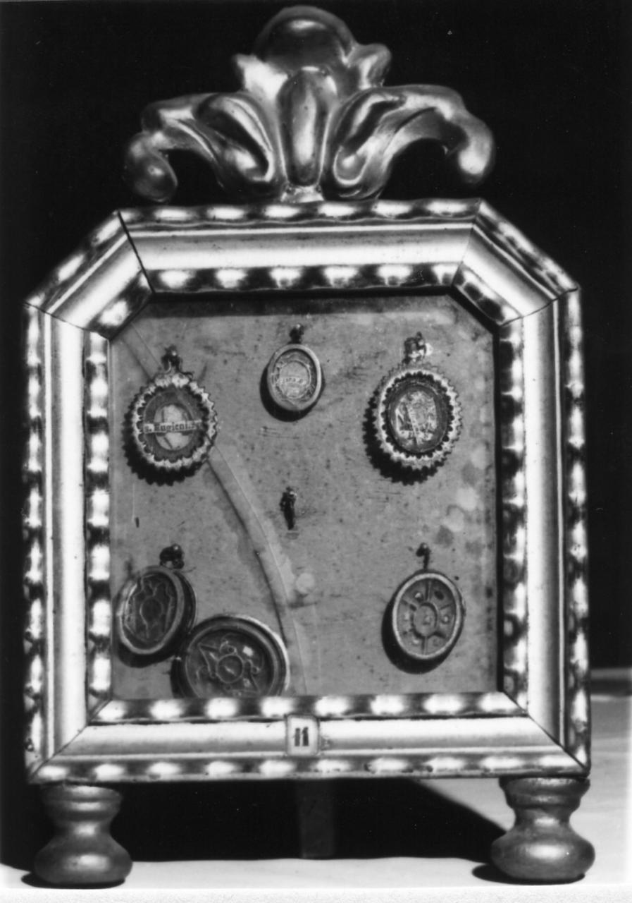 reliquiario - a tabella - bottega carpigiana (inizio sec. XIX)