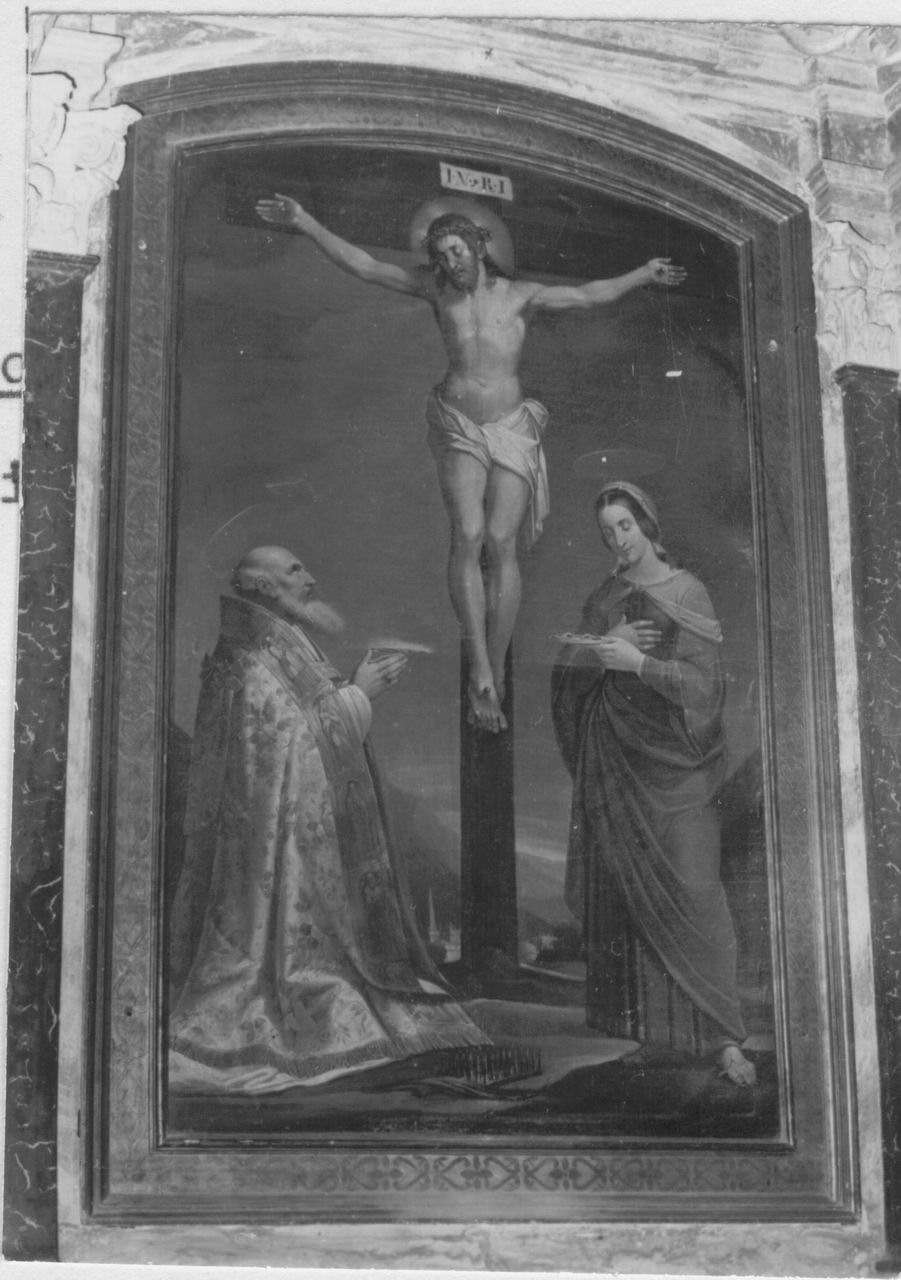 Cristo crocifisso (dipinto) di Manzini Luigi (prima metà sec. XIX)