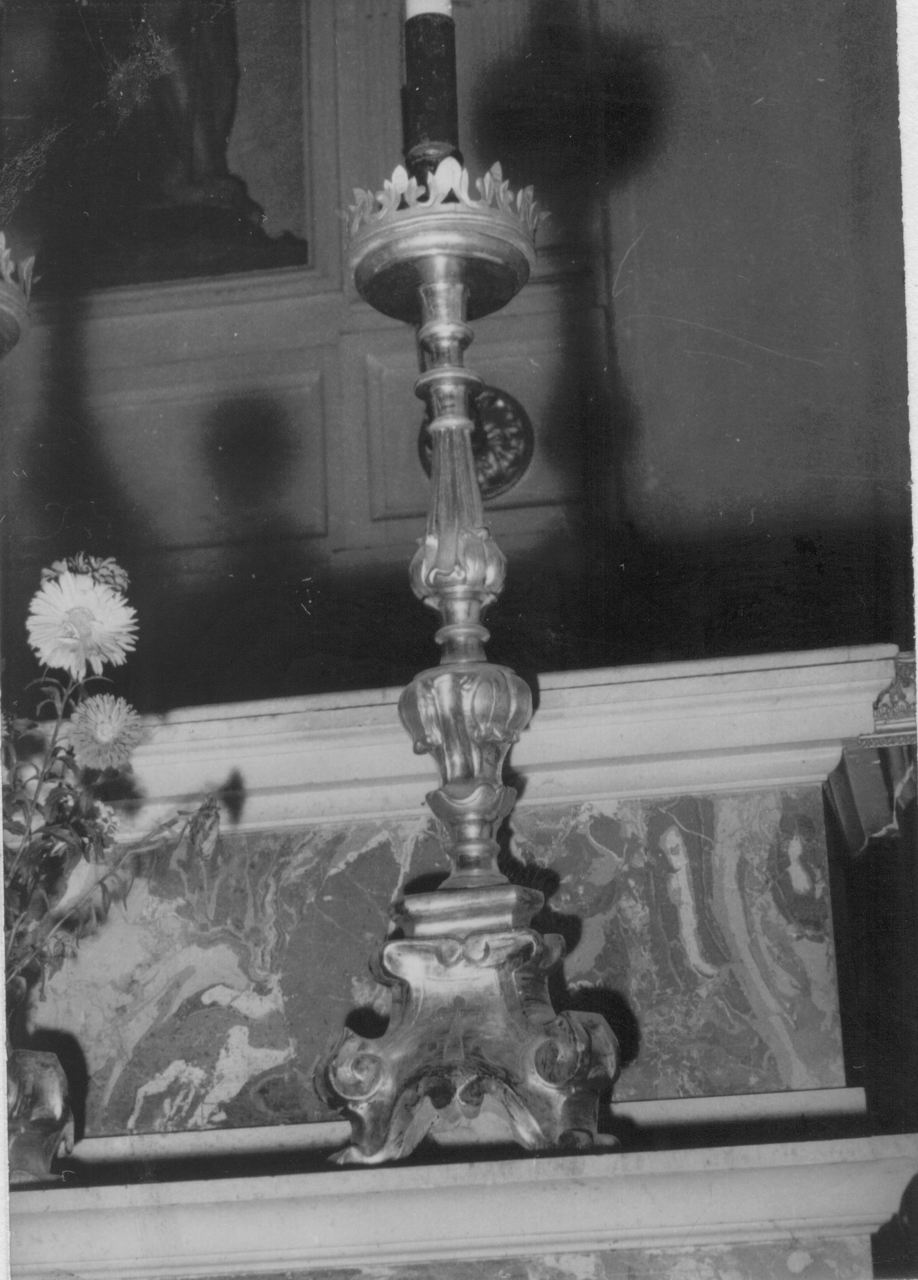 candeliere, serie - bottega emiliana (prima metà sec. XIX)