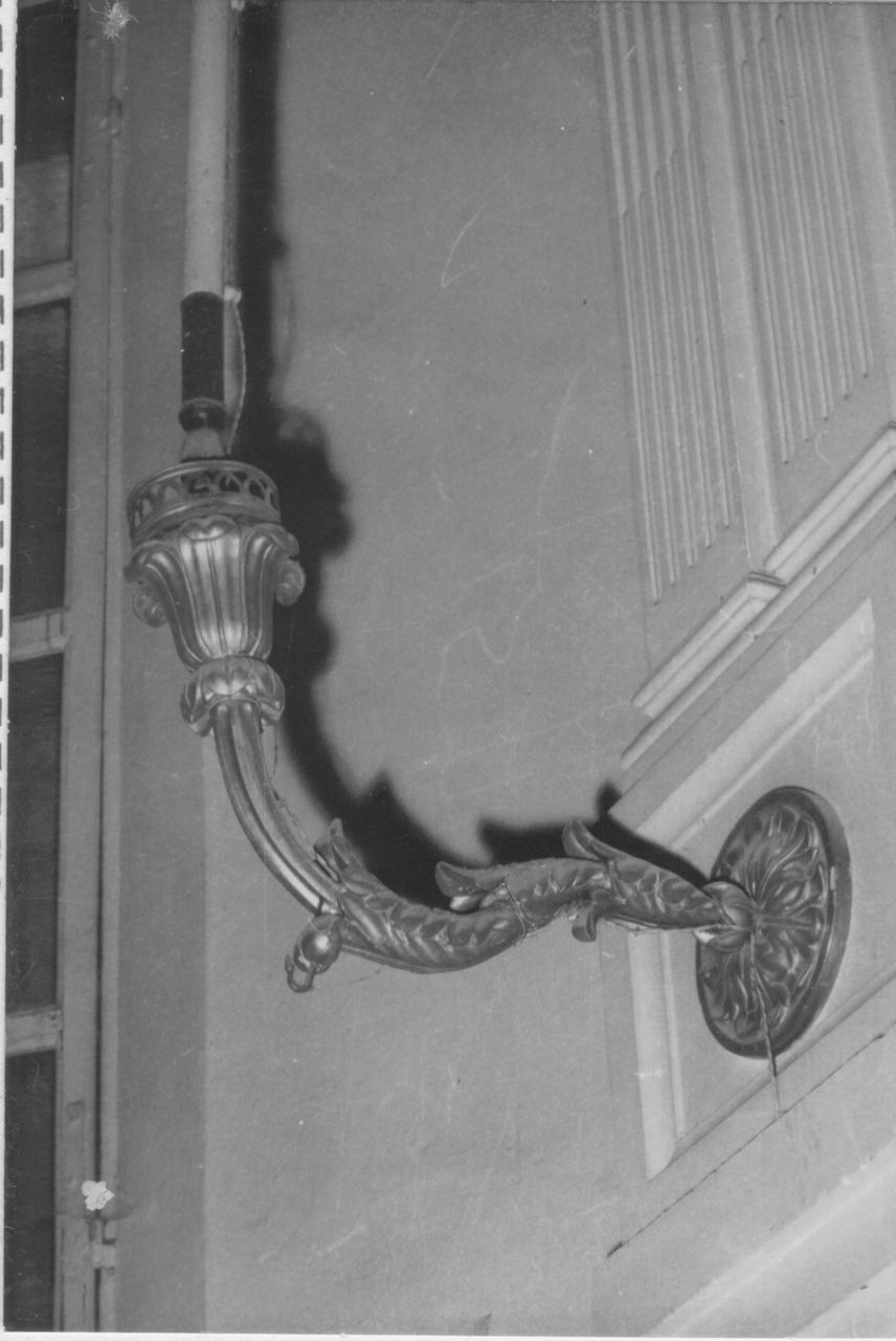 portalampada, serie - bottega emiliana (prima metà sec. XIX)