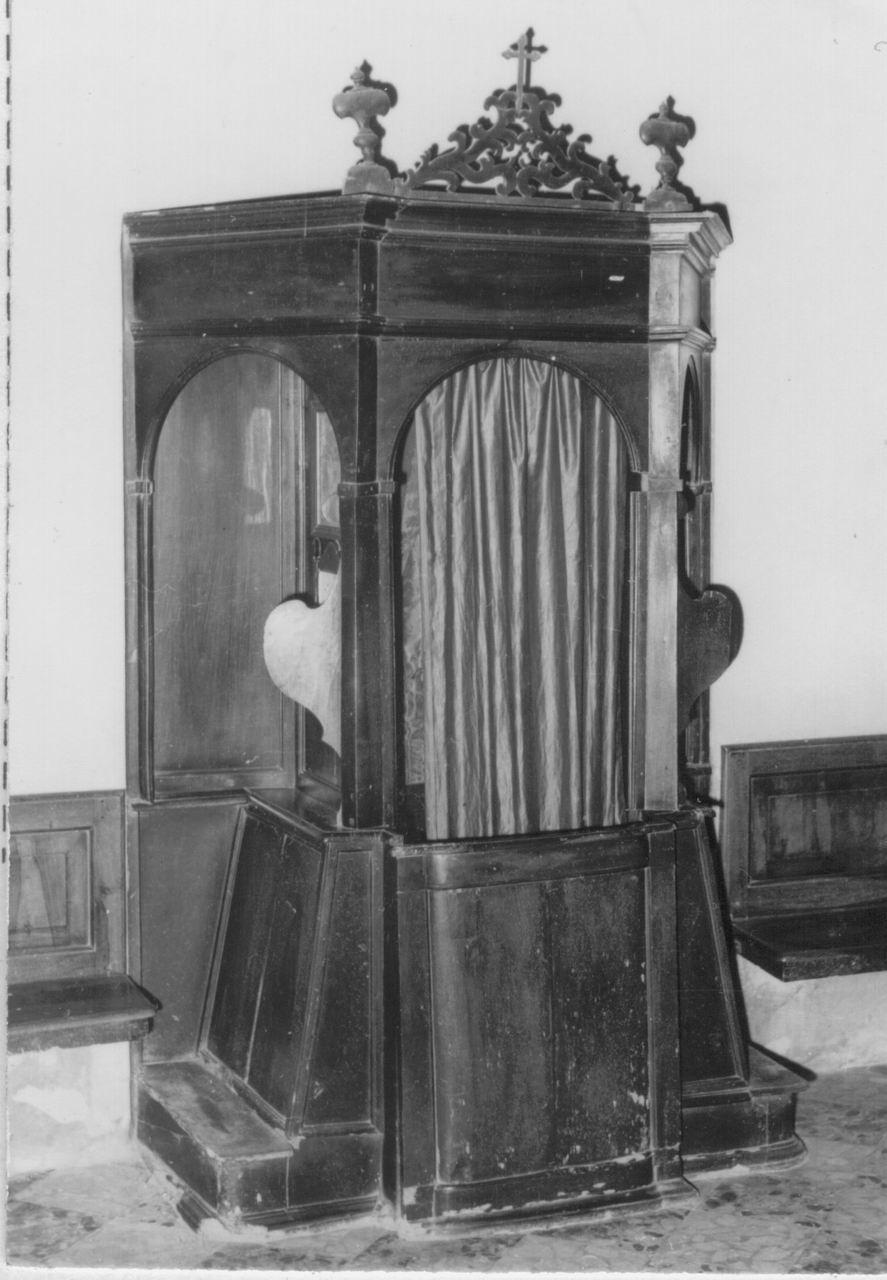 confessionale, serie - bottega modenese (metà sec. XIX)