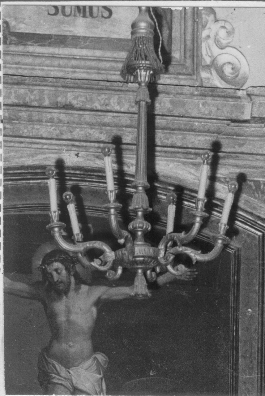 lampadario, serie - bottega emiliana (fine sec. XIX)