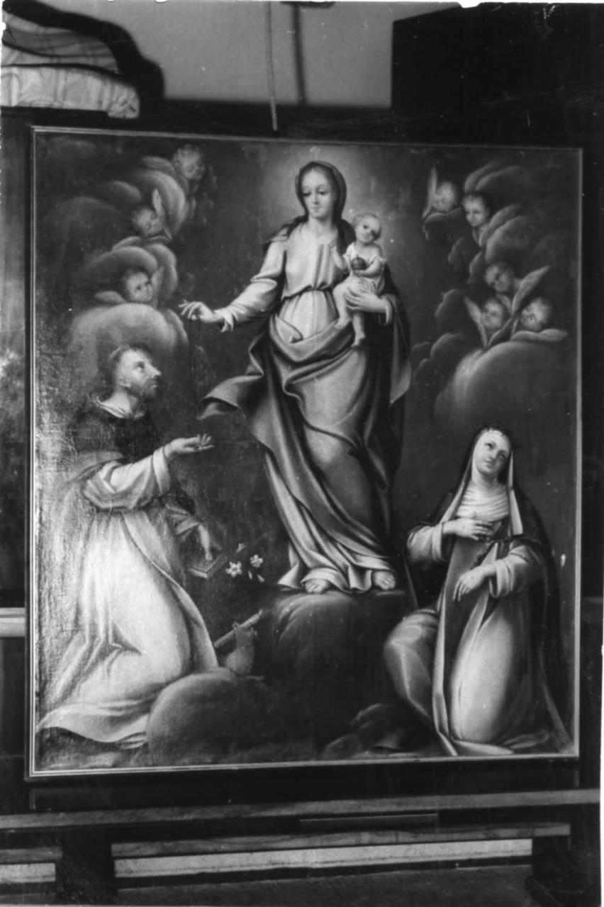 Madonna del Rosario con San Domenico e Santa Caterina da Siena (dipinto) - ambito emiliano (fine sec. XVIII)