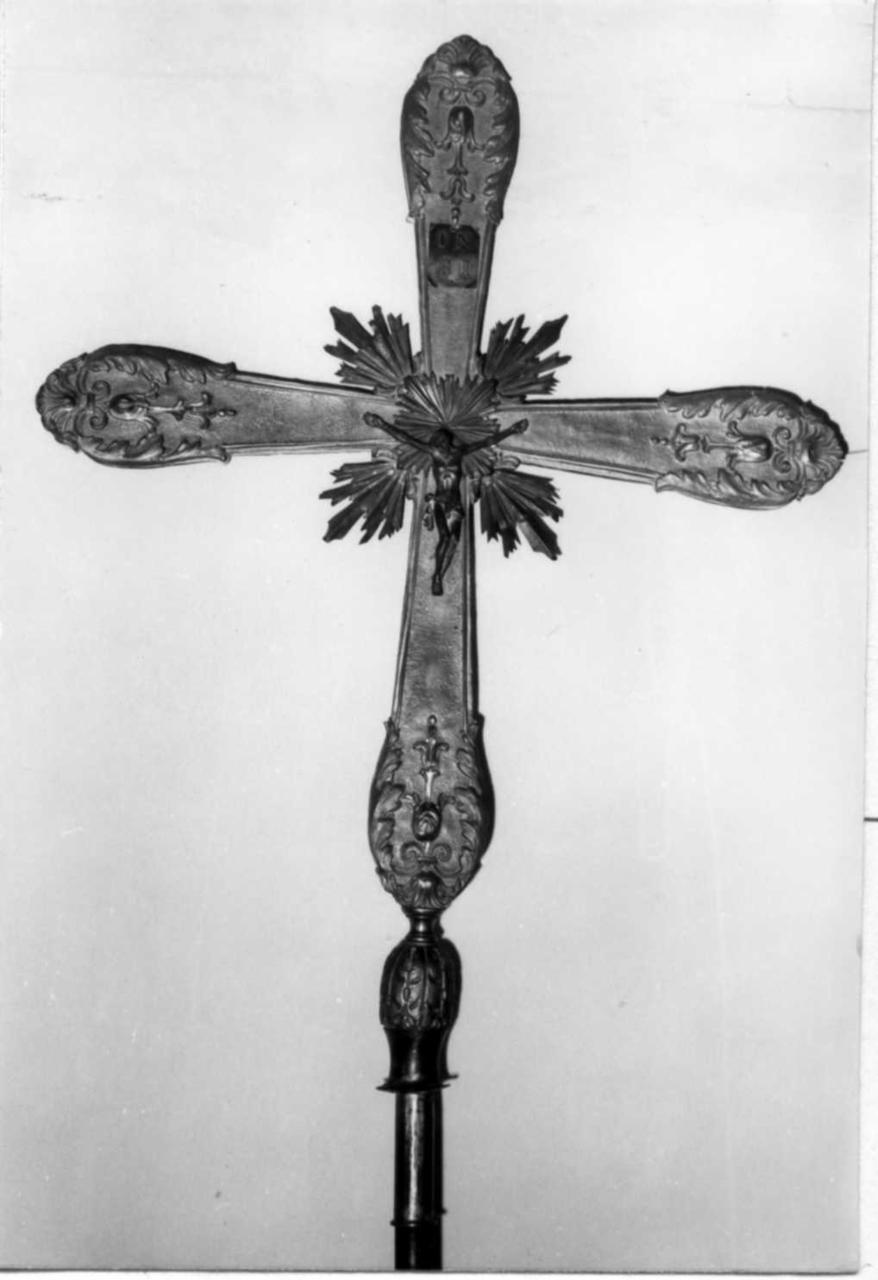 Cristo crocifisso (croce processionale) - bottega emiliana (sec. XIX)