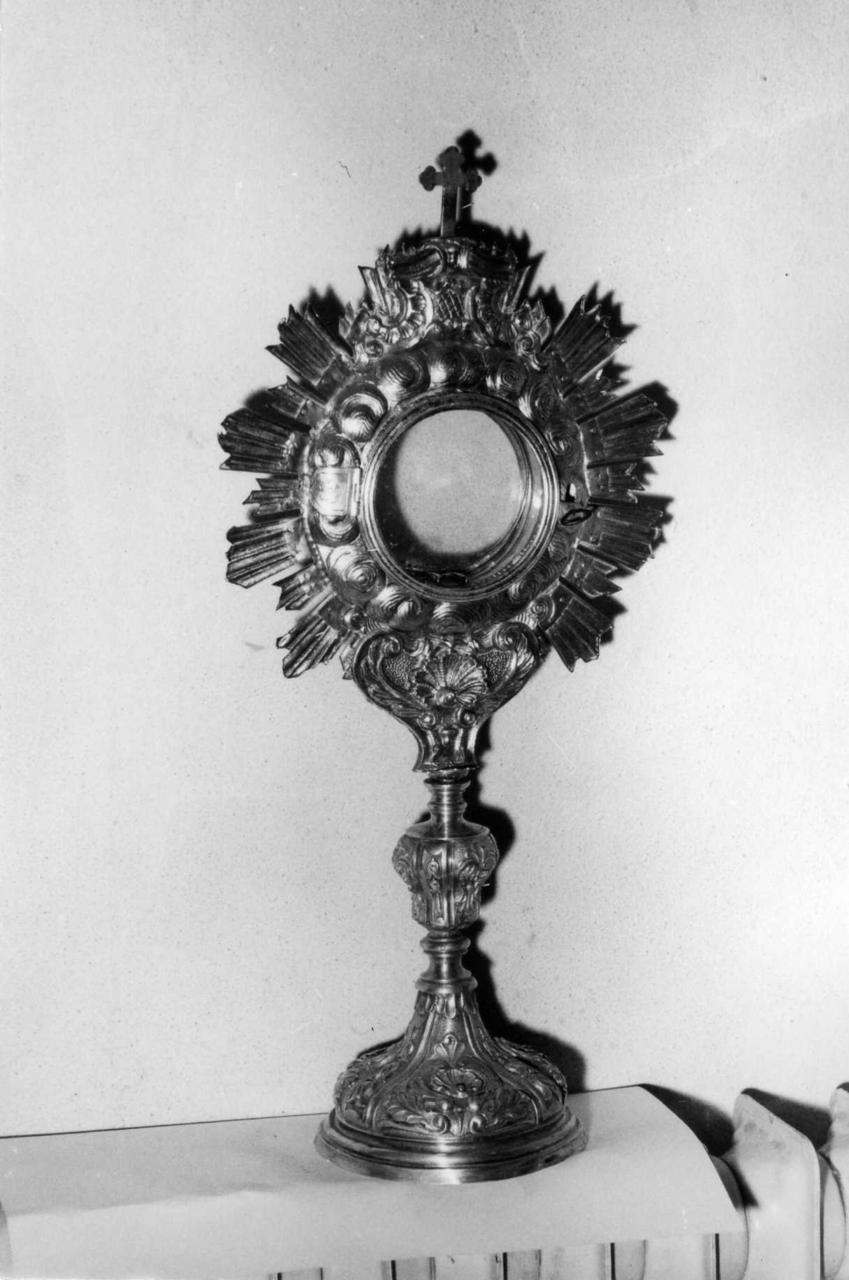 ostensorio - a raggiera - bottega emiliana (sec. XVIII)