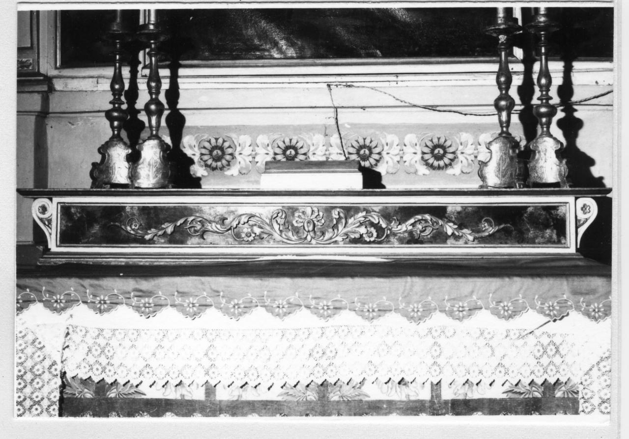 gradino d'altare, serie - bottega reggiana (sec. XIX)