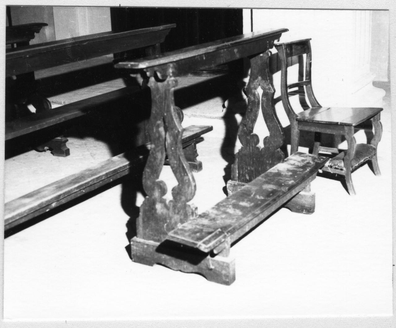 banco da chiesa - bottega reggiana (sec. XVIII)