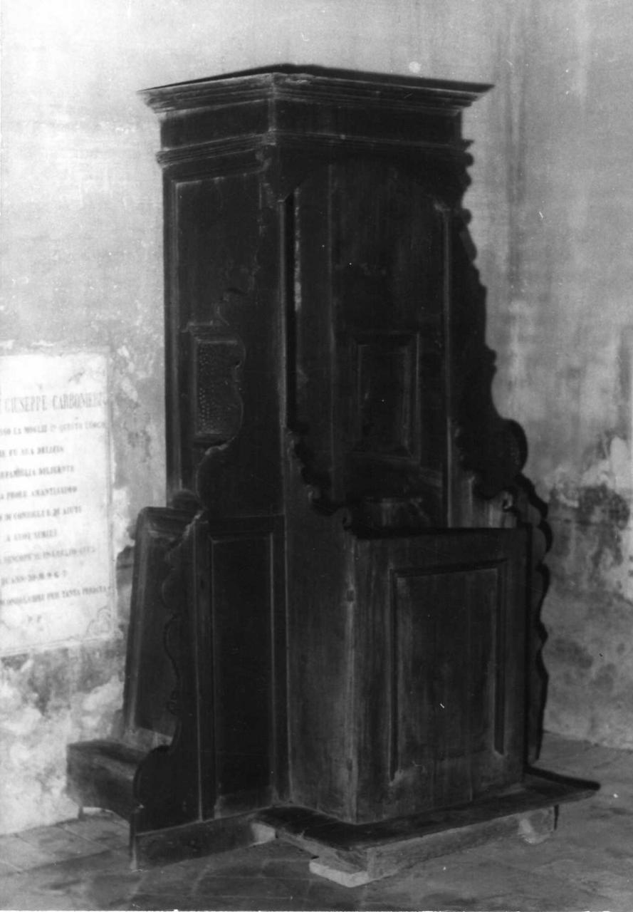 confessionale - bottega reggiana (sec. XVII)