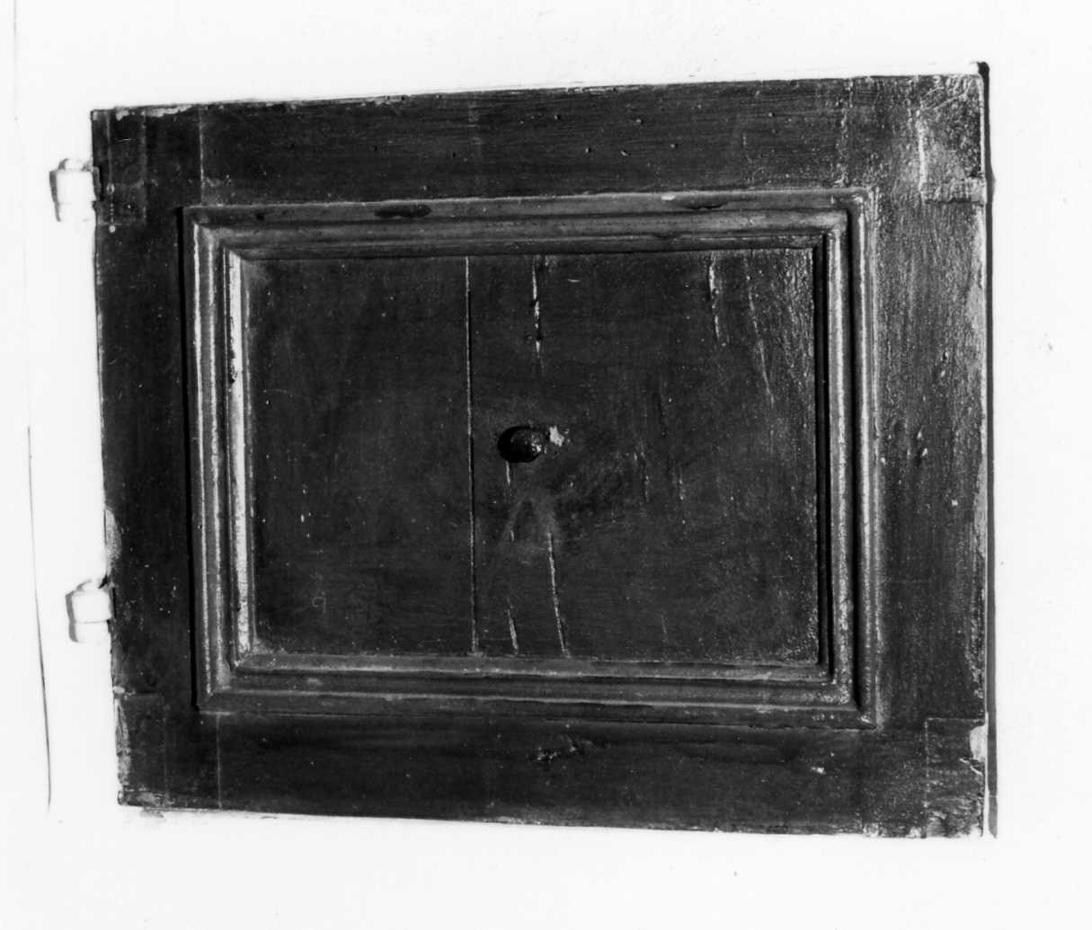 anta di armadietto per oli santi, serie - bottega reggiana (sec. XVIII)