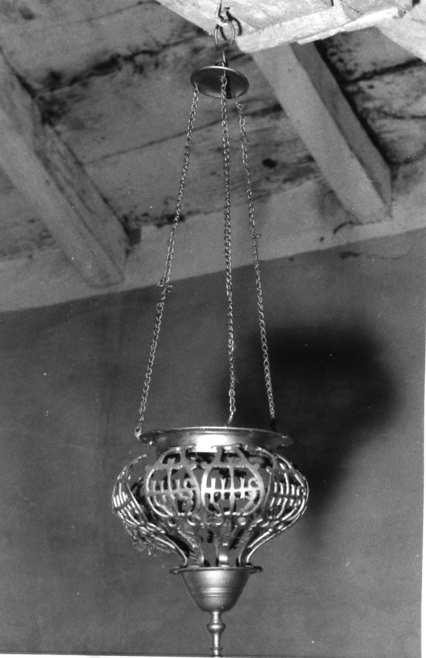 lampada pensile - bottega emiliana (inizio sec. XVIII)