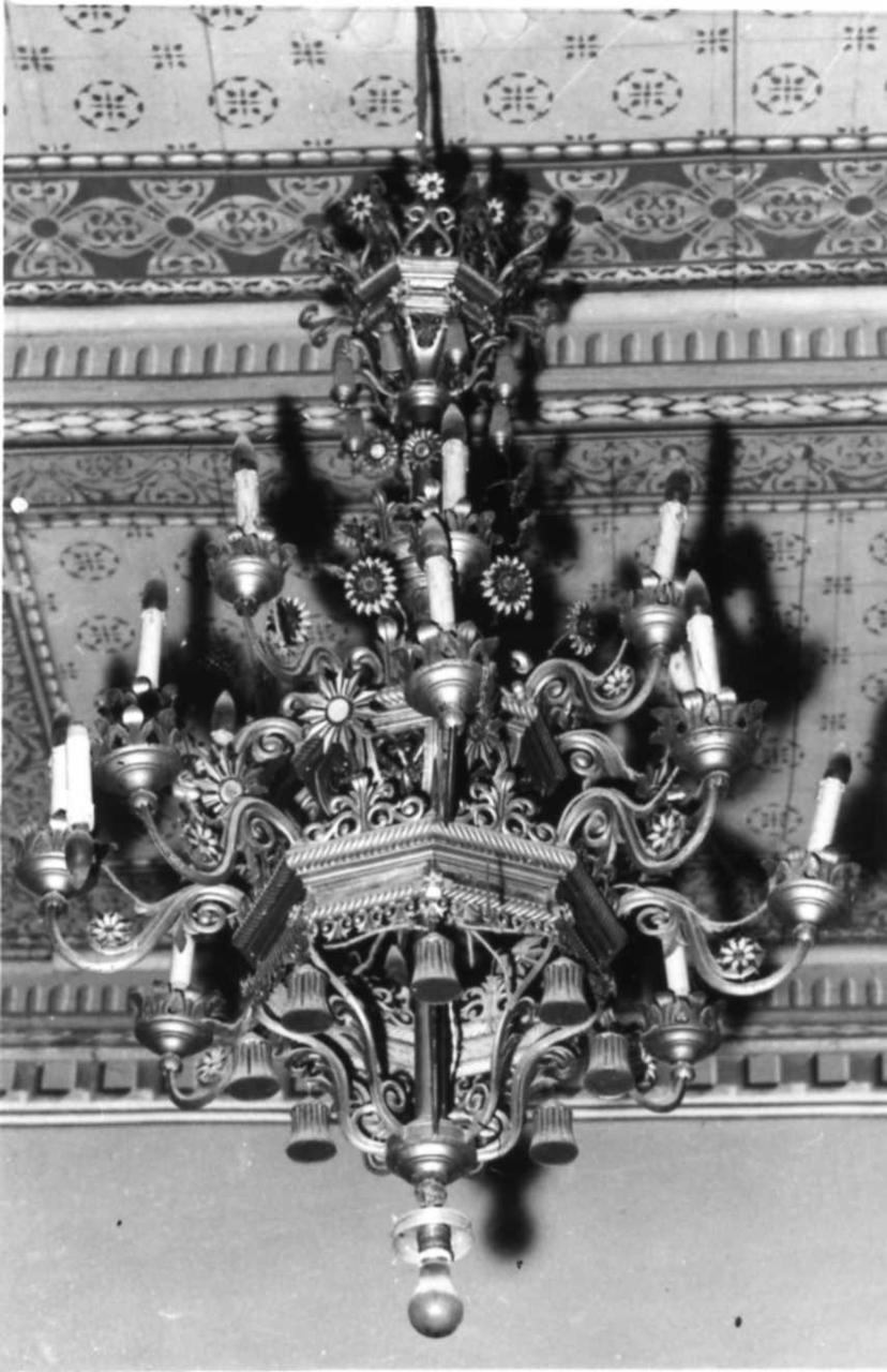 lampadario - bottega modenese (metà sec. XIX)