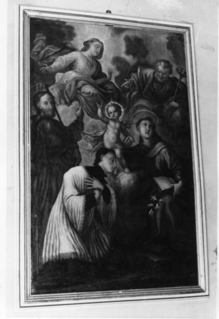 Madonna con Sant'Antonio, San Giuseppe e santi (dipinto) - ambito emiliano (prima metà sec. XVIII)