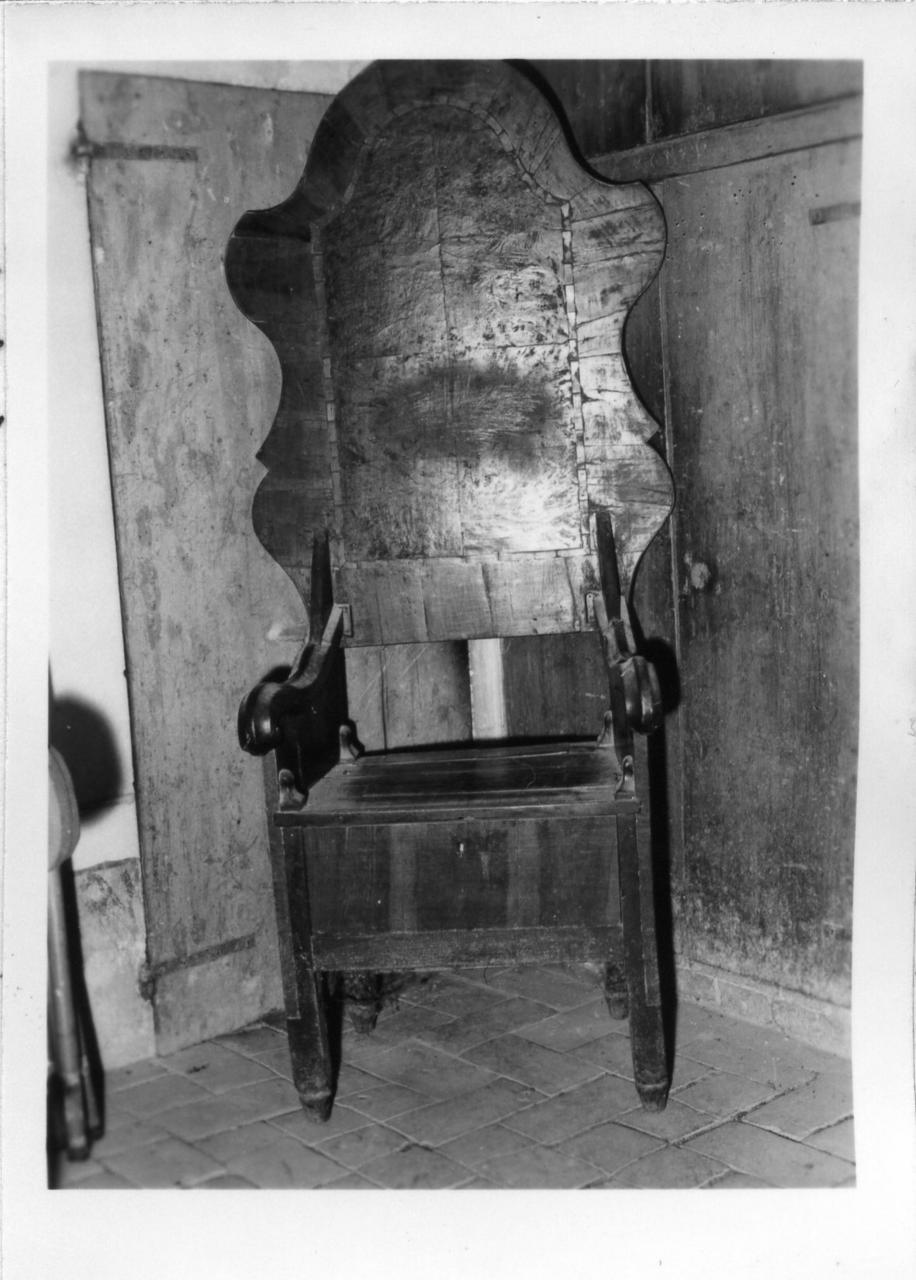 seggiolone - bottega modenese (prima metà sec. XVIII)