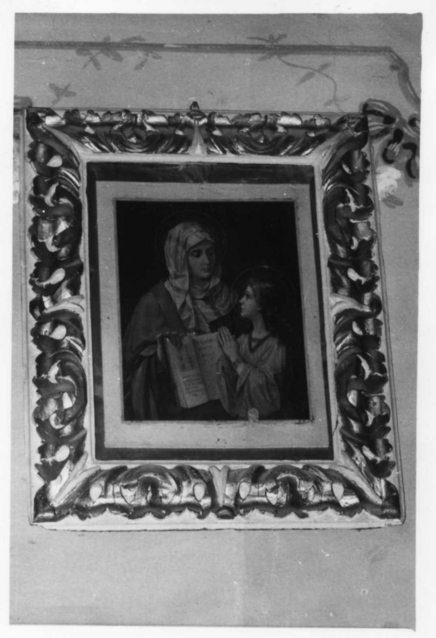 motivi decorativi a foglie d'acanto (cornice di dipinto) - bottega emiliana (seconda metà sec. XVII)