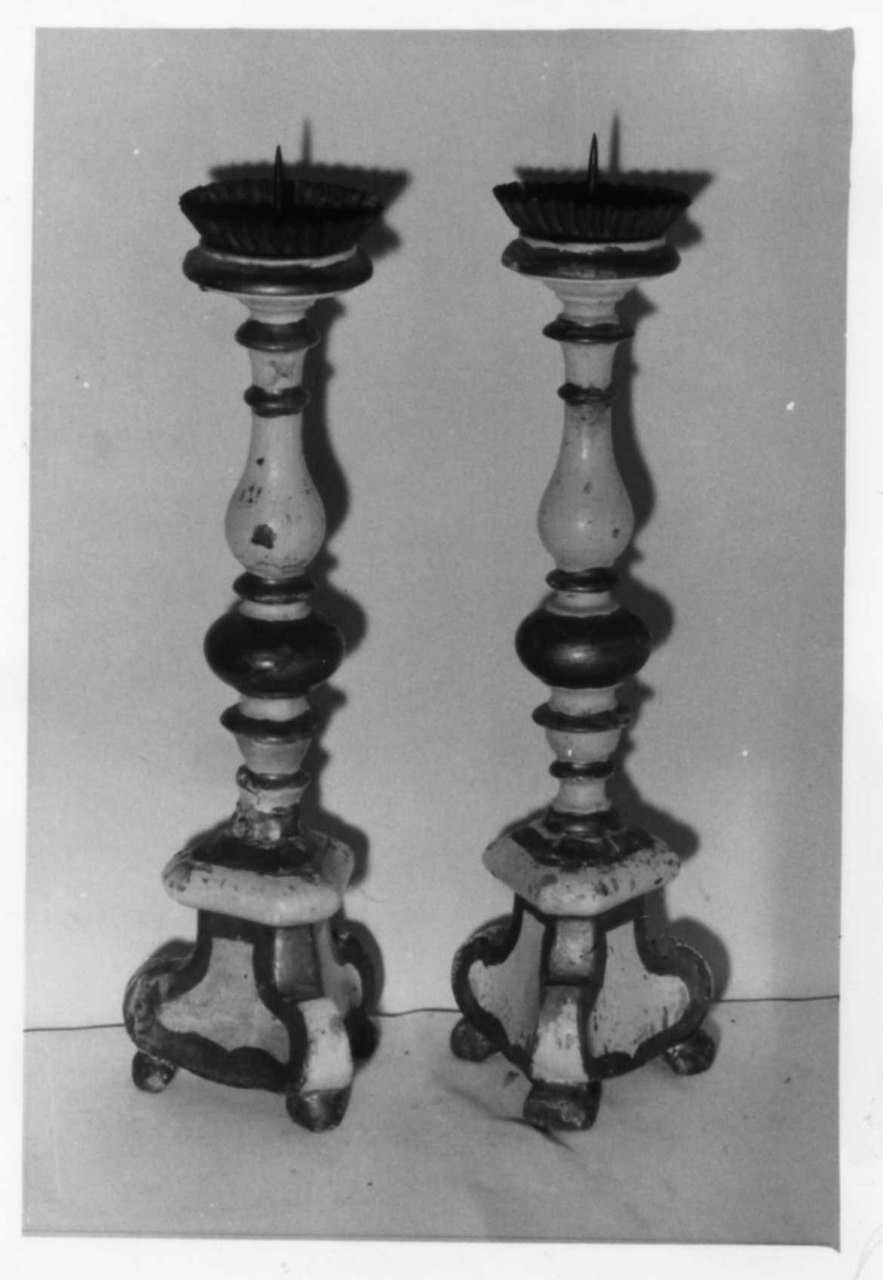 candeliere, serie - bottega modenese (prima metà sec. XVIII)