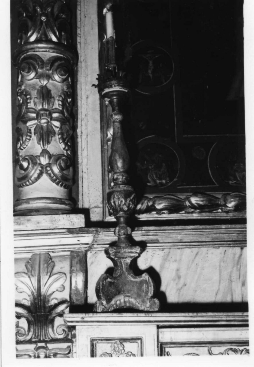 candeliere, serie - bottega modenese (prima metà sec. XVIII)
