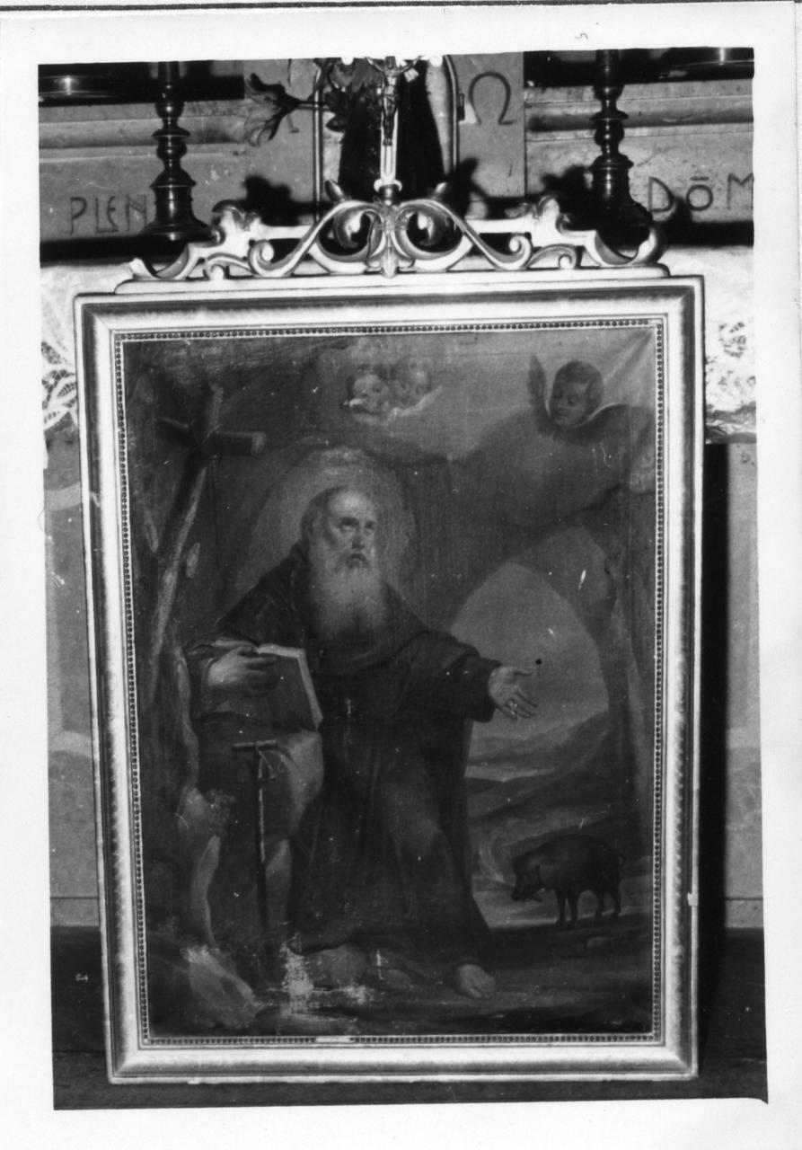 Sant'Antonio Abate (dipinto) di Manzini Luigi (metà sec. XIX)