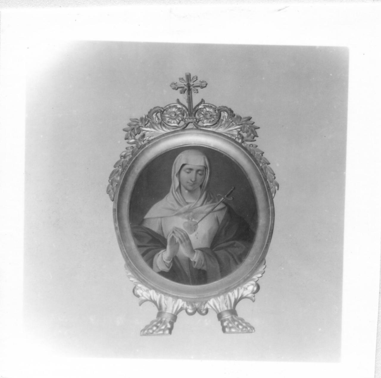 Sacro Cuore di Maria (dipinto) di Manzini Luigi (attribuito) (metà sec. XIX)