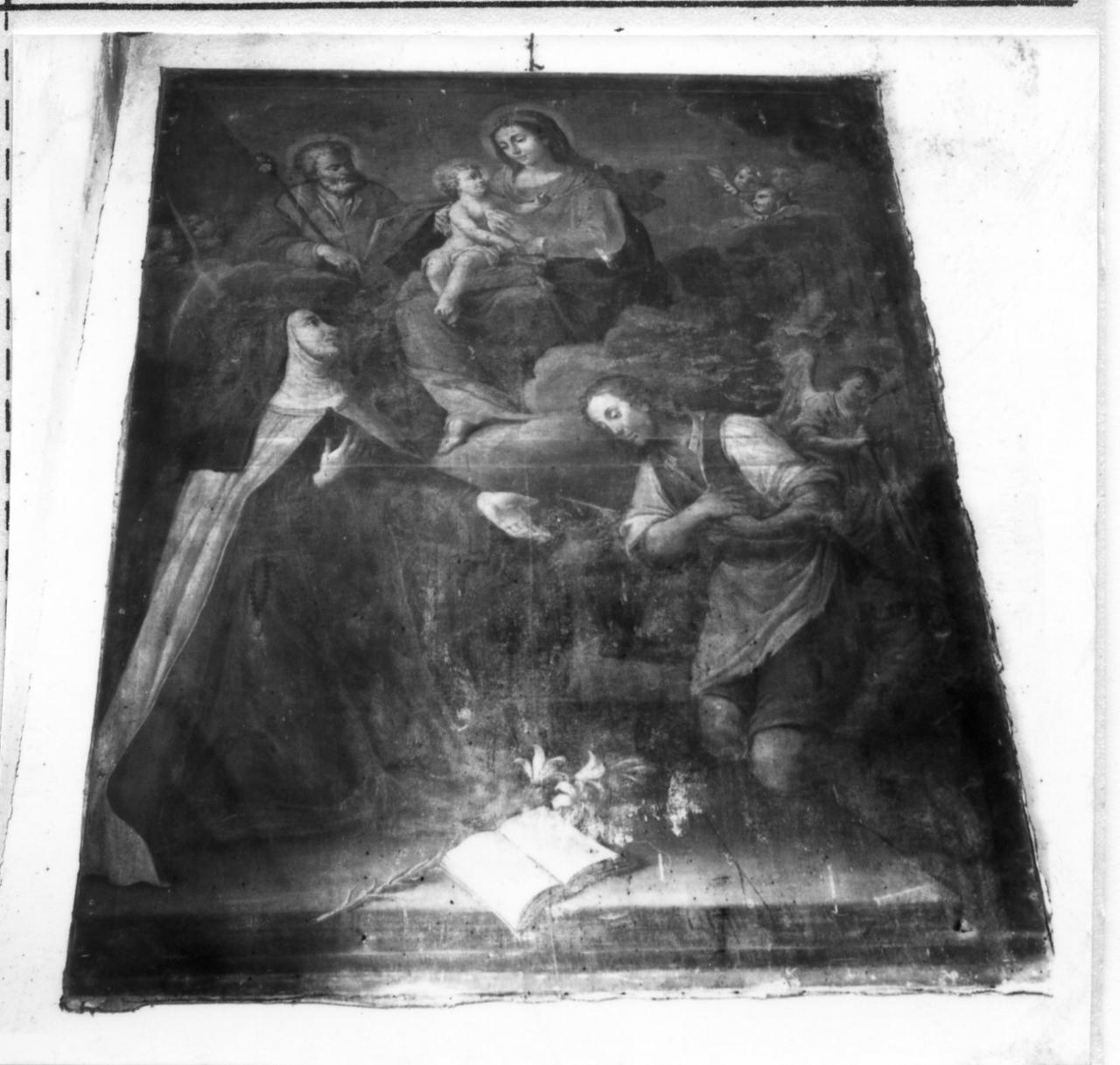 Madonna con Bambino e Santi (dipinto) di Pisa Pietro (attribuito) (inizio sec. XVIII)