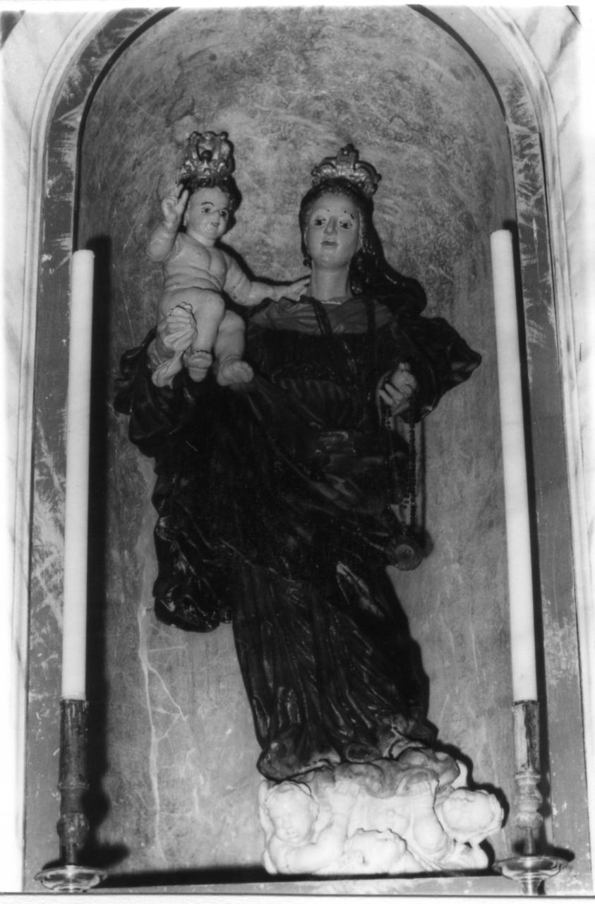 Madonna del Rosario (scultura) di Demck Giovanni (sec. XVIII)