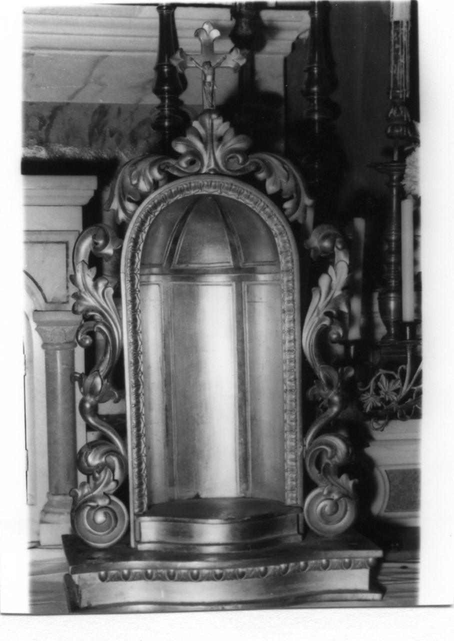 tronetto per esposizione eucaristica - bottega emiliana (metà sec. XIX)