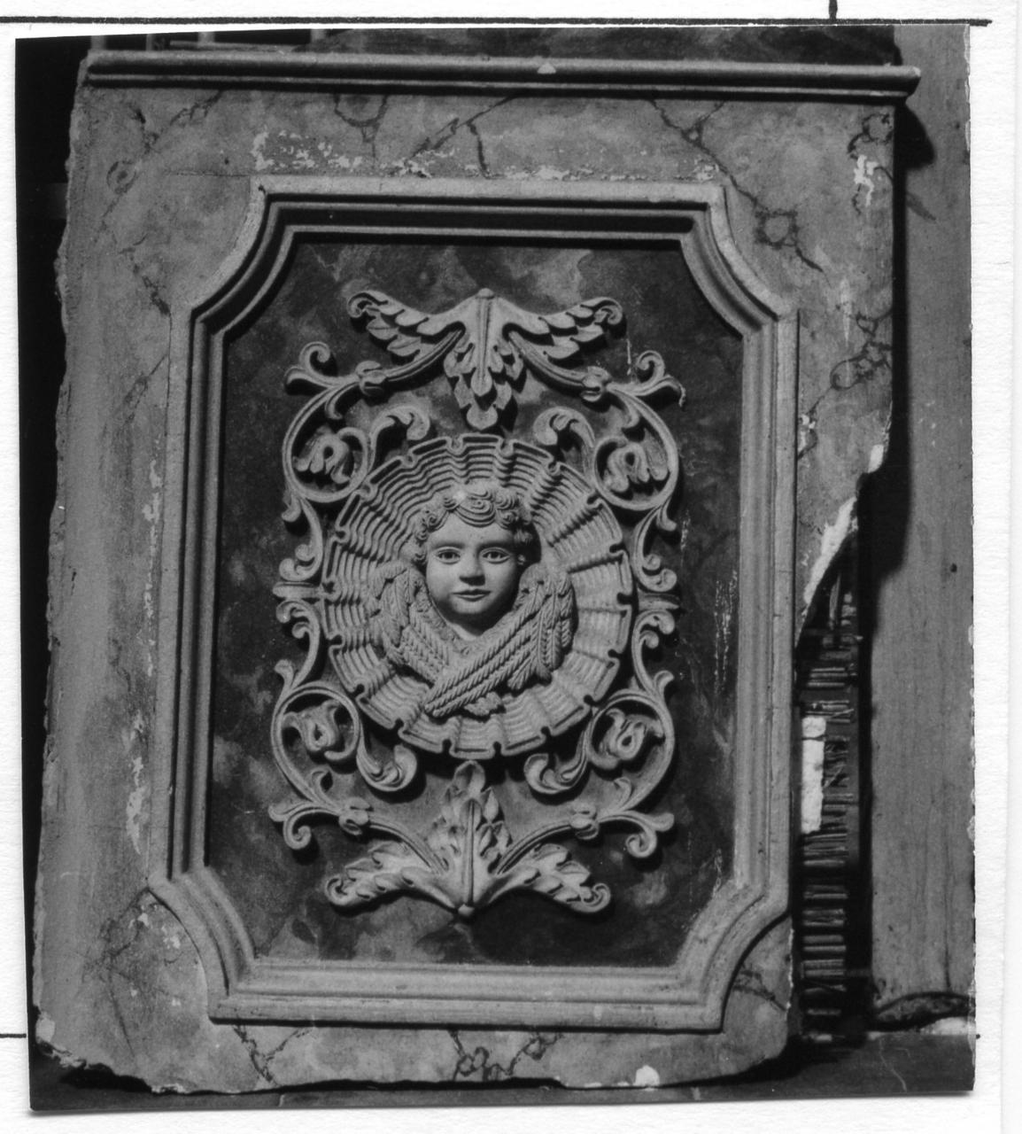 pannello, frammento - bottega modenese (prima metà sec. XIX)