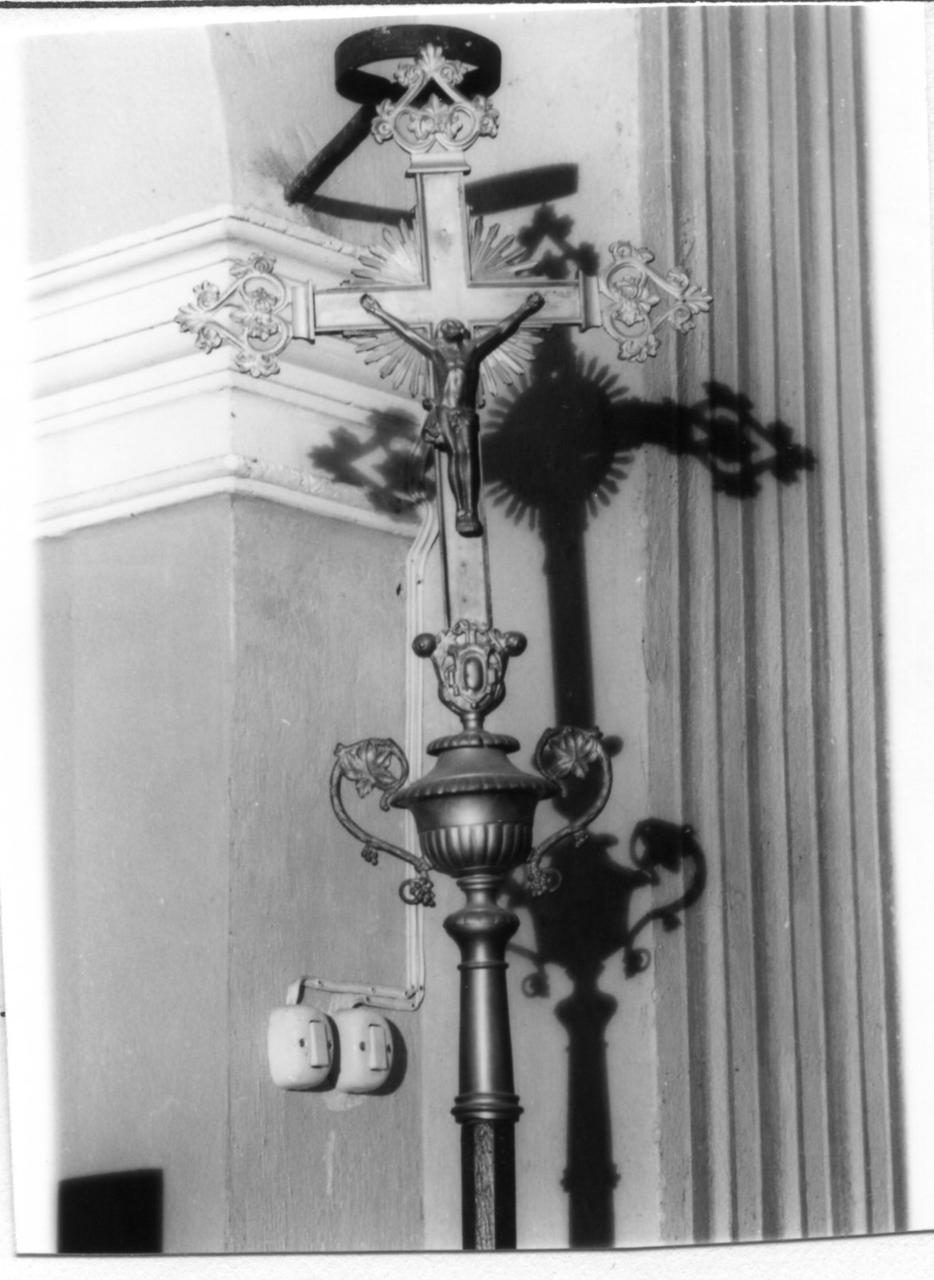 croce processionale - bottega italiana (seconda metà sec. XIX)