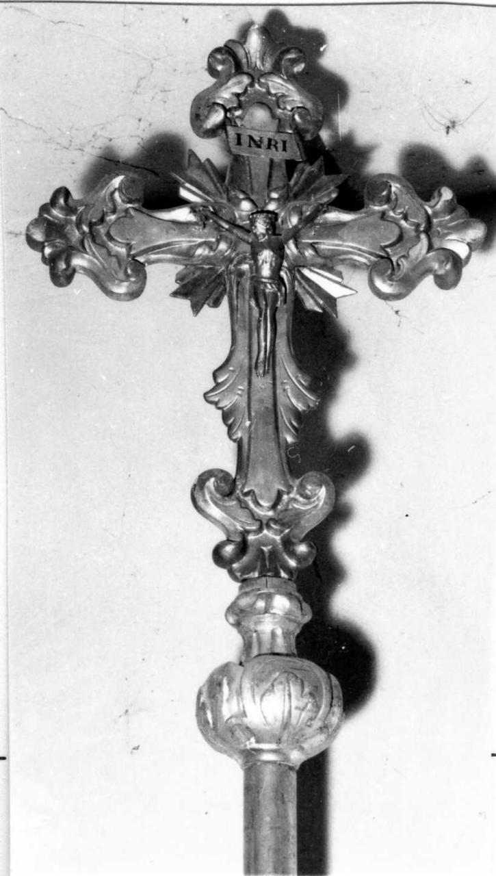 croce processionale - bottega emiliana (seconda metà sec. XVIII)