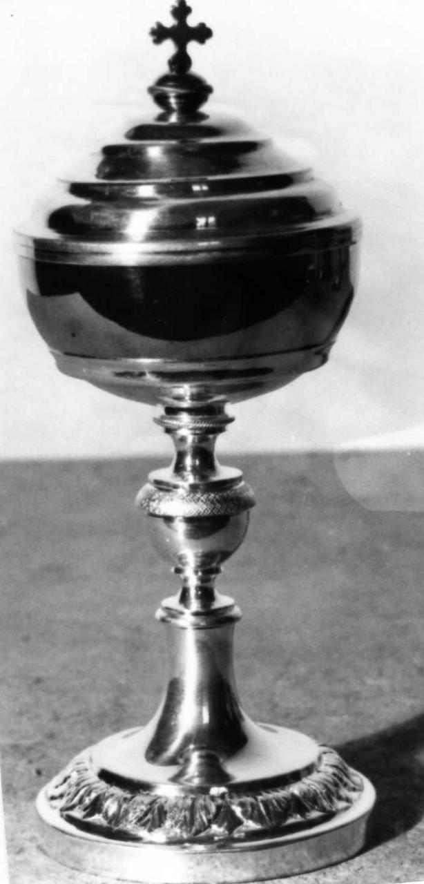 pisside - bottega emiliana (terzo quarto sec. XIX)