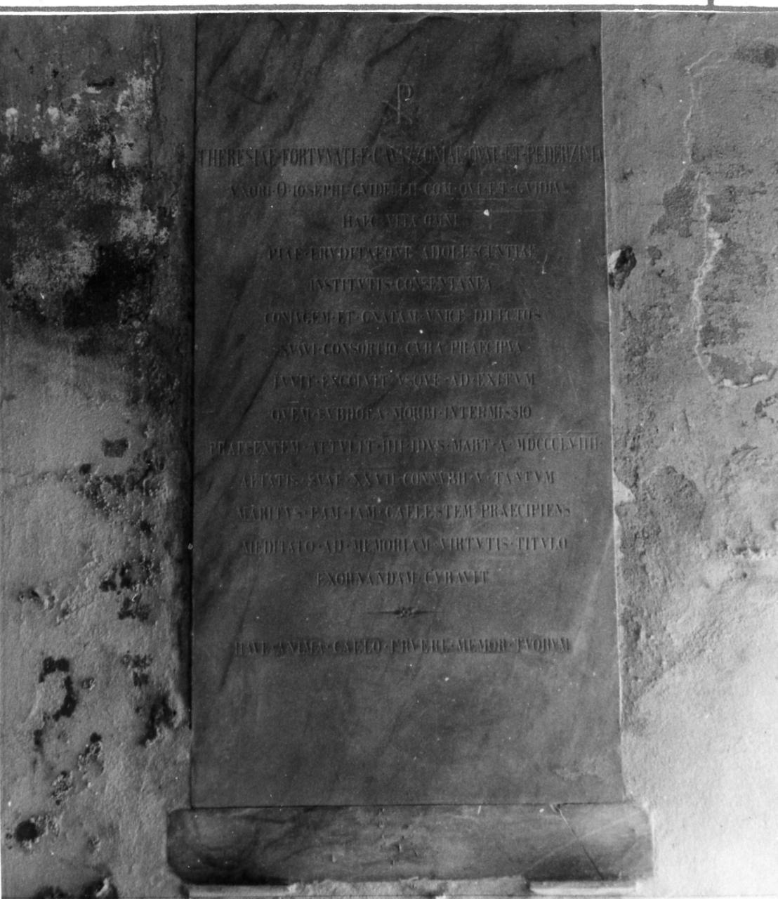 monumento funebre - bottega modenese (metà sec. XIX)