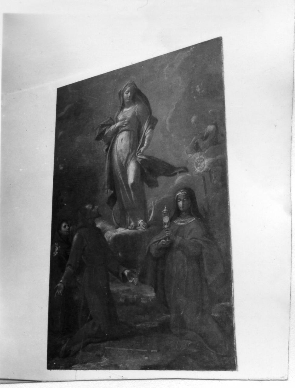 Madonna Immacolata e Santi (dipinto) di Stringa Francesco (seconda metà sec. XVII)