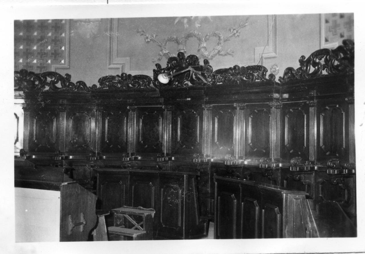 stalli del coro - bottega emiliana (prima metà sec. XVIII)