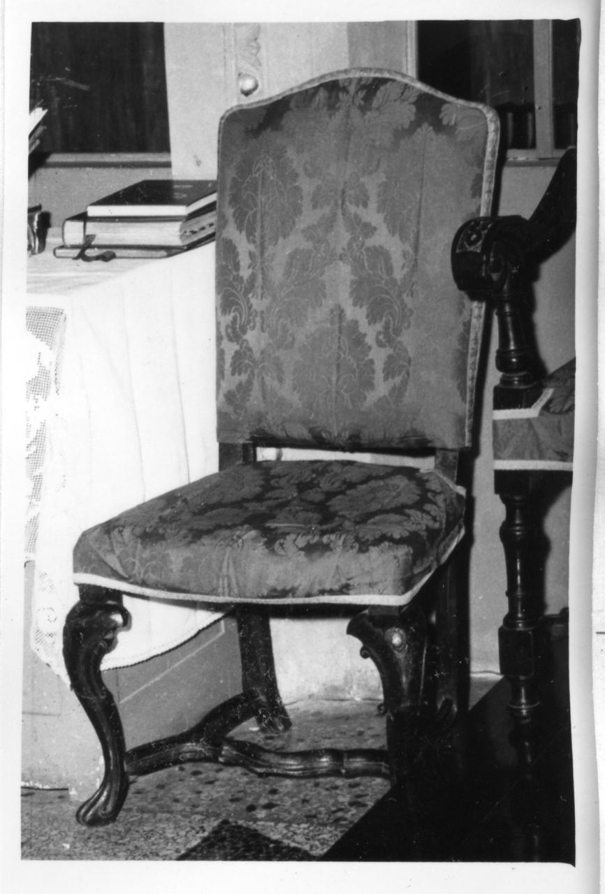 seggiolone, serie - bottega emiliana (prima metà sec. XVIII)