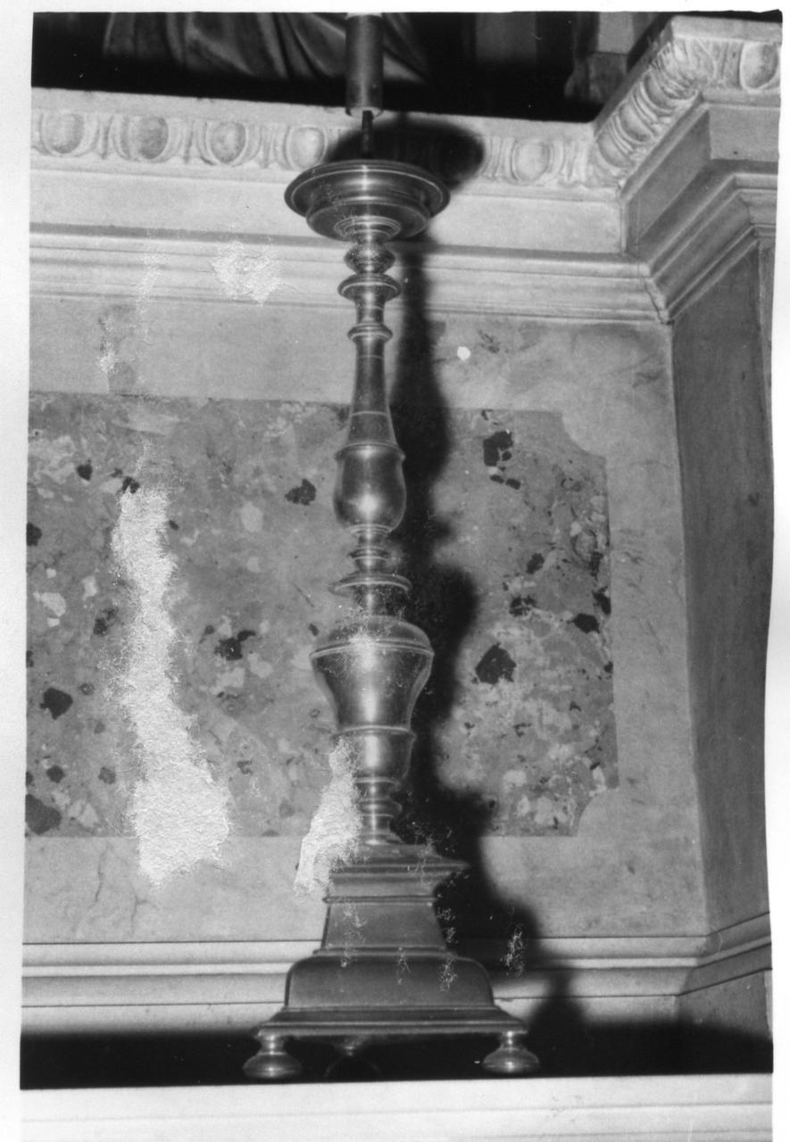 candeliere, serie - bottega emiliana (metà sec. XIX)