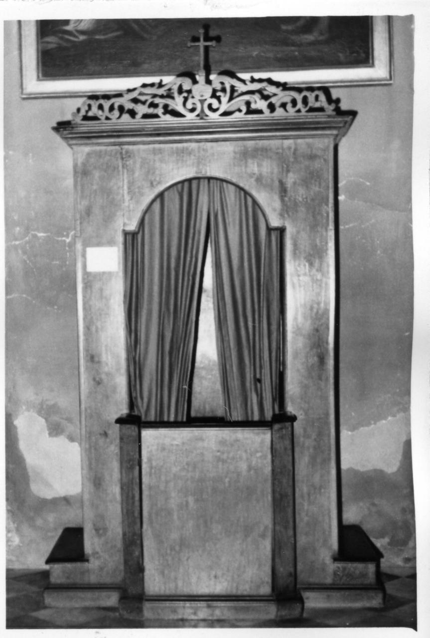 confessionale, serie - bottega modenese (seconda metà sec. XVIII)