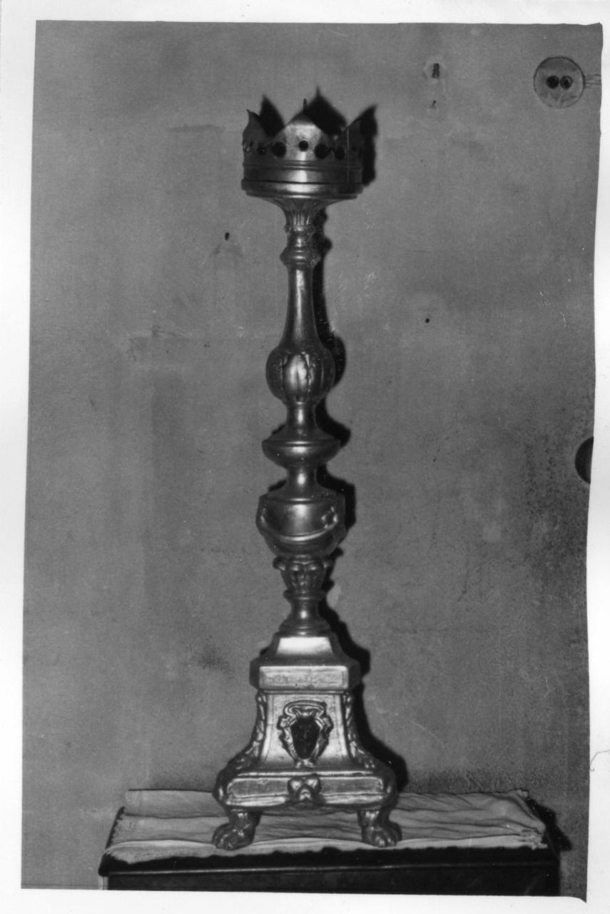 candeliere, serie - bottega modenese (prima metà sec. XIX)