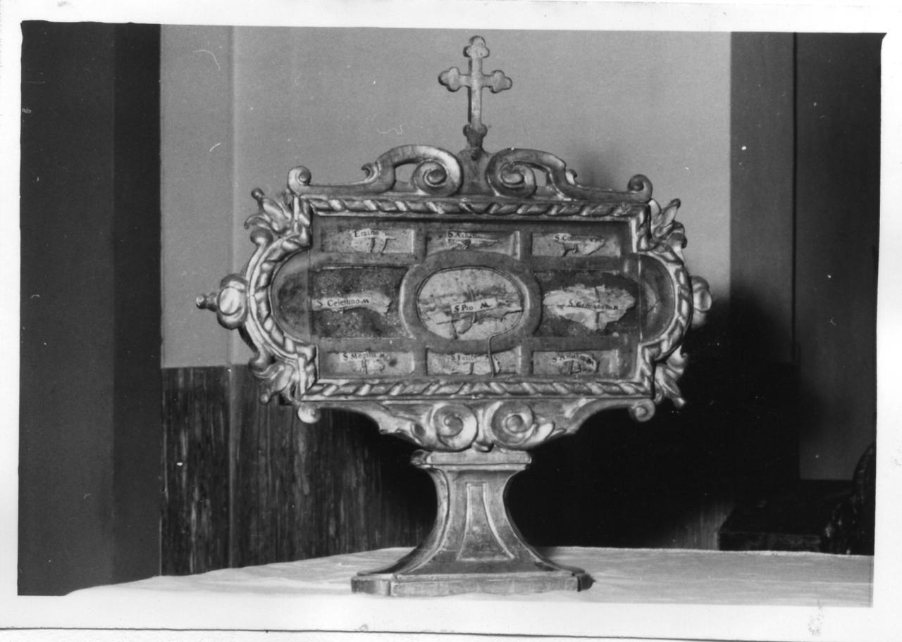 reliquiario, serie - bottega emiliana (prima metà sec. XVII)