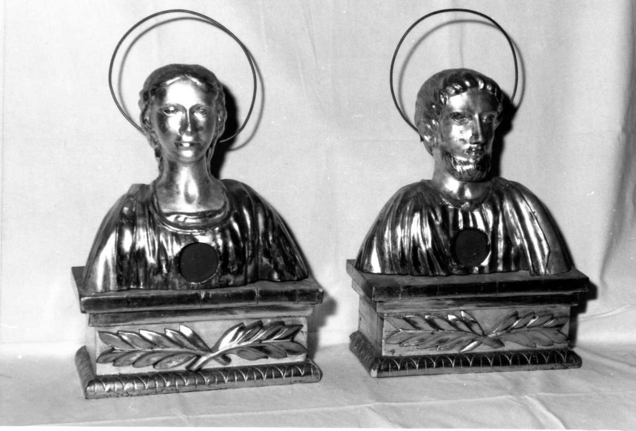 reliquiario - a busto, serie - bottega reggiana (inizio sec. XIX)