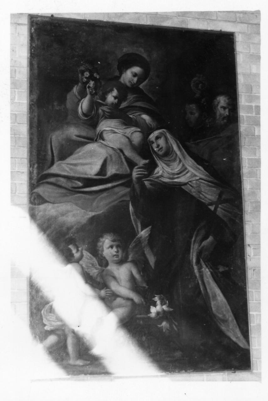 Madonna con Bambino e Santi (dipinto) - ambito emiliano (inizio sec. XVIII)