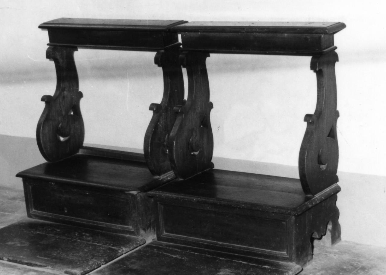 inginocchiatoio, serie - bottega reggiana (sec. XVIII)