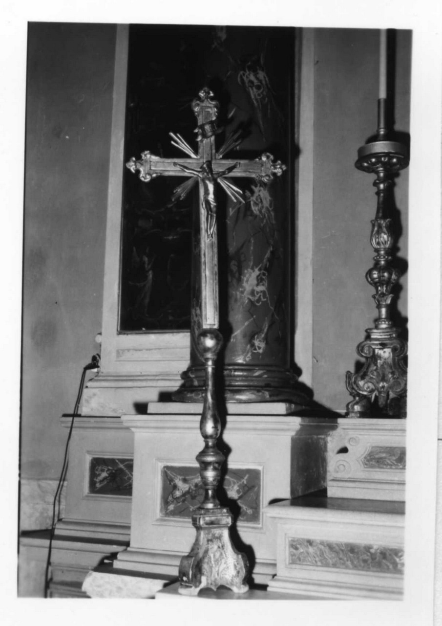 Cristo crocifisso (croce d'altare) - bottega emiliana (prima metà sec. XIX)