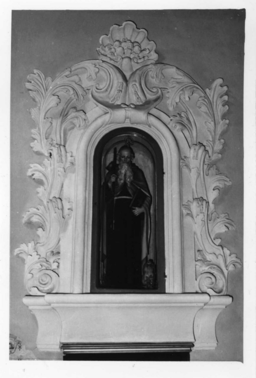 motivi decorativi a volute (cornice a impostazione architettonica di dipinto, serie) - bottega emiliana (inizio sec. XVIII)