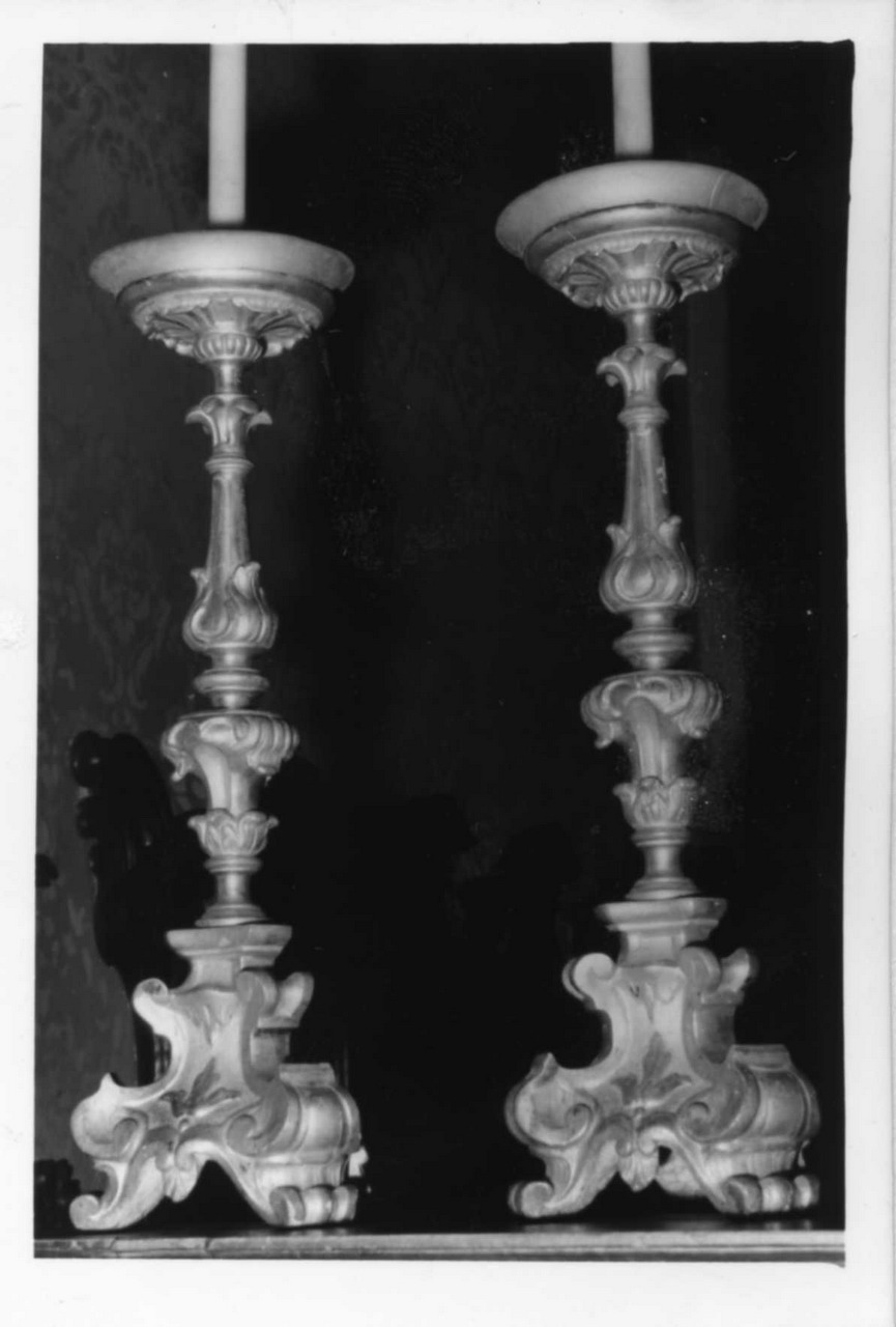 candeliere, serie - bottega emiliana (sec. XVIII)